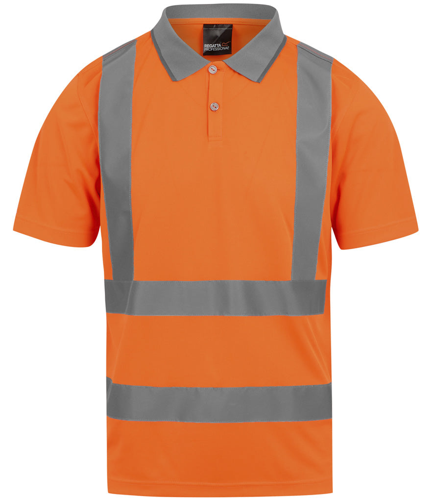 RG555 Regatta High Visibility Pro Contract Polo Shirt Reg. High Vis. Order