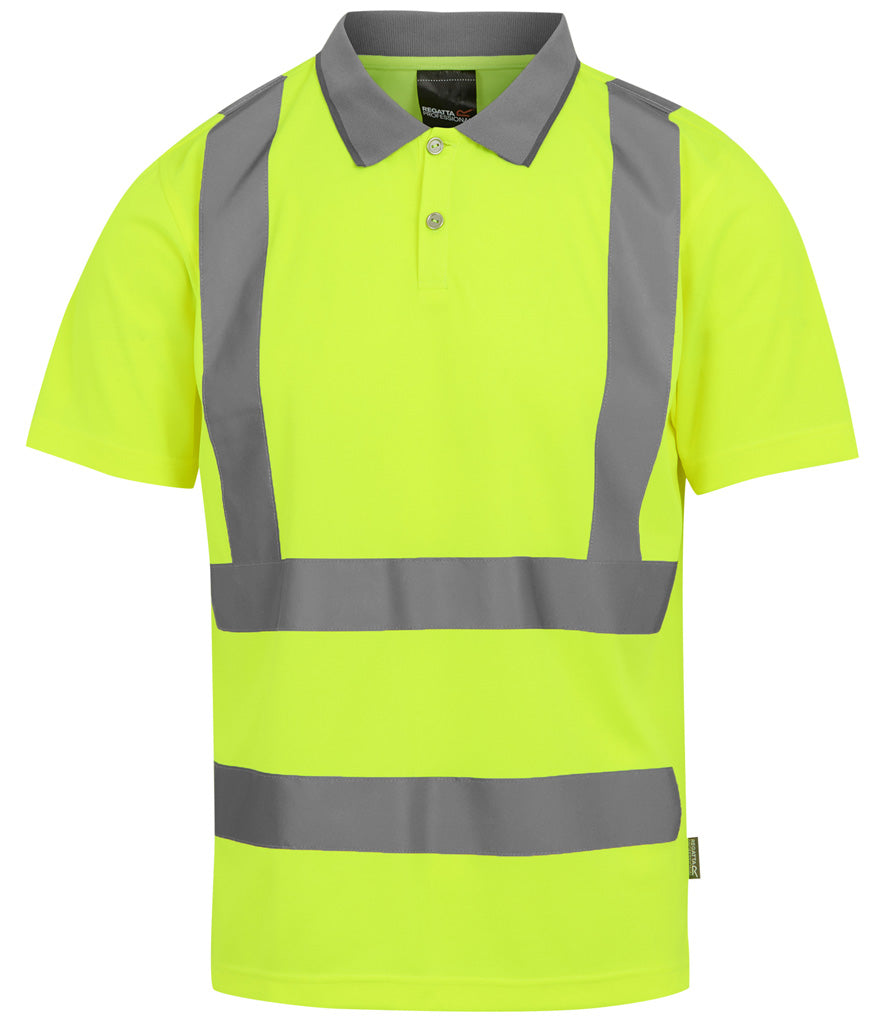 RG555 Regatta High Visibility Pro Contract Polo Shirt Reg. High Vis. Order