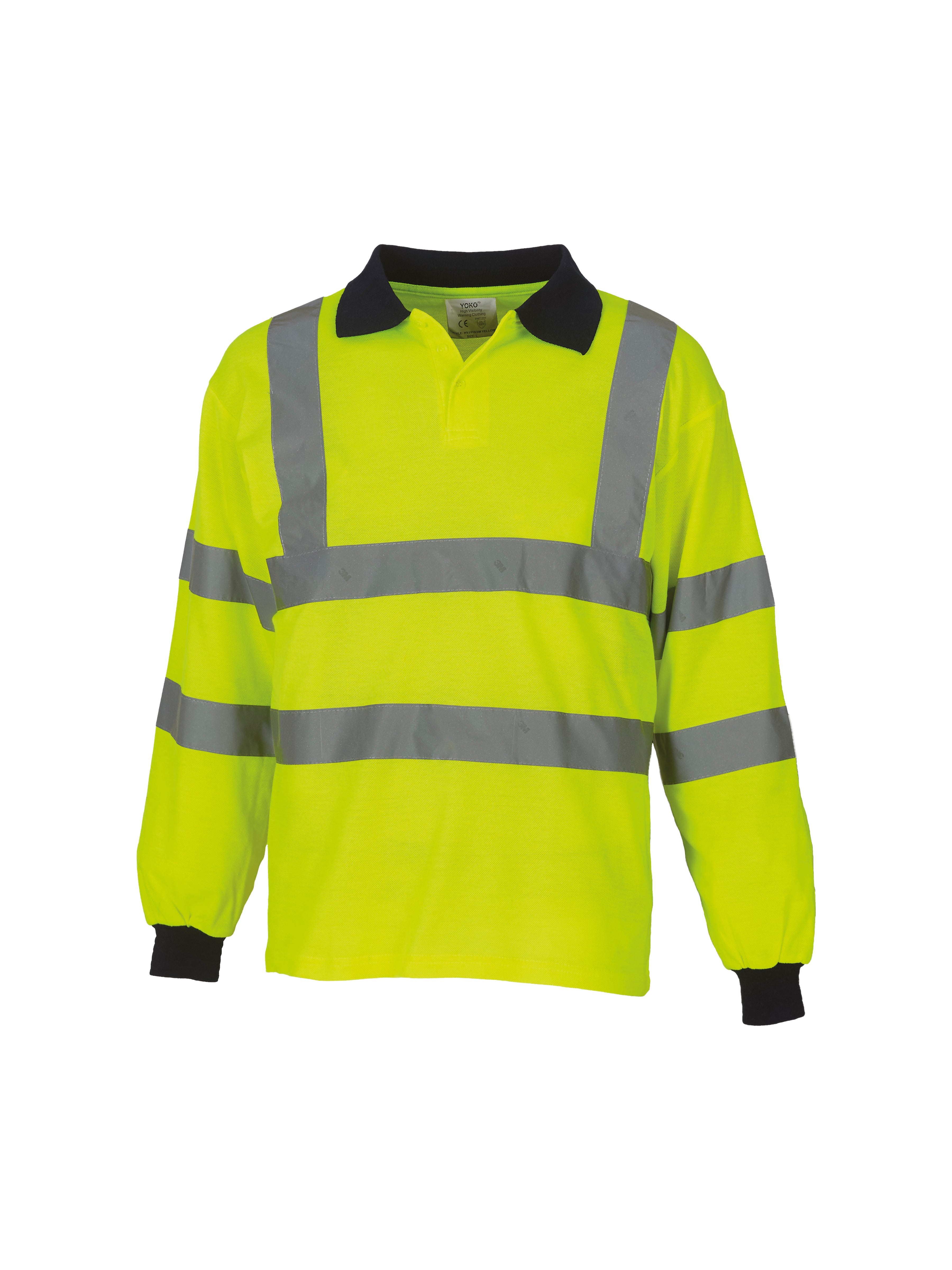 YK021 Hi-vis long sleeve polo (HVJ310)