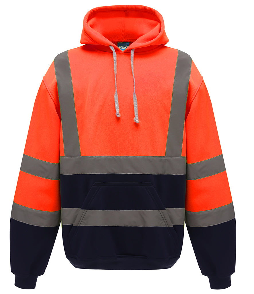 YK031  Yoko Hi-Vis Pull Over Hoodie