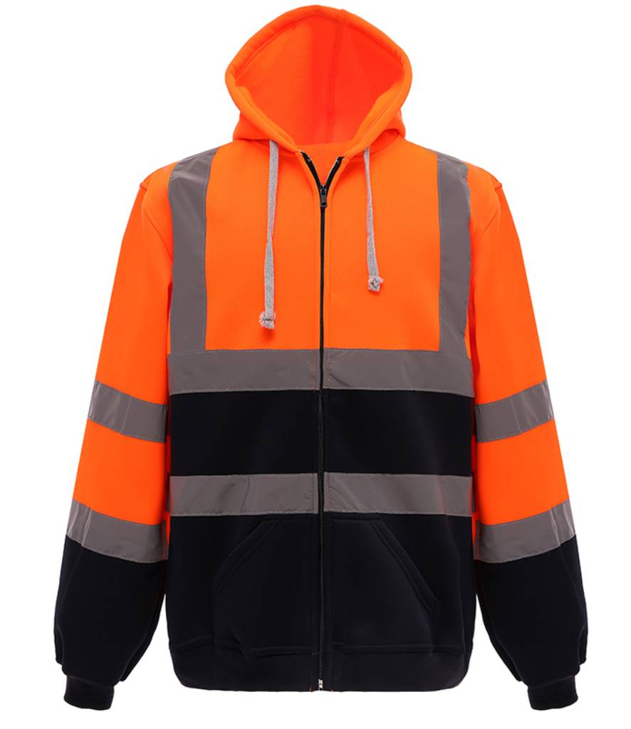 YK032 Yoko Hi-Vis Zip Hoodie