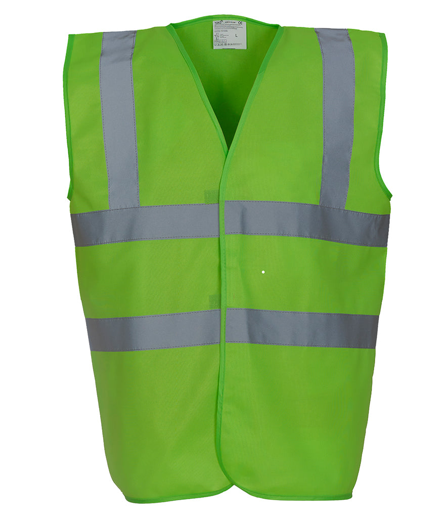 YK102 Yoko Hi-Vis Two Band and Braces Waistcoat