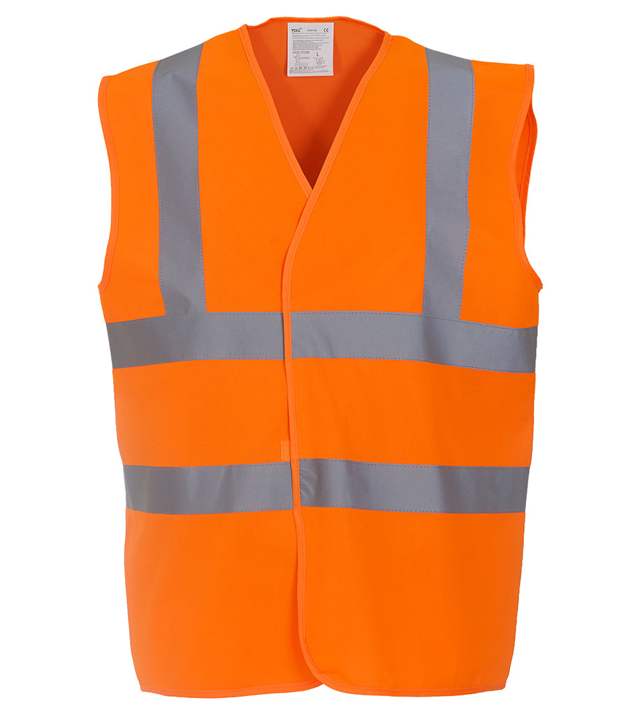 YK102 Yoko Hi-Vis Two Band and Braces Waistcoat