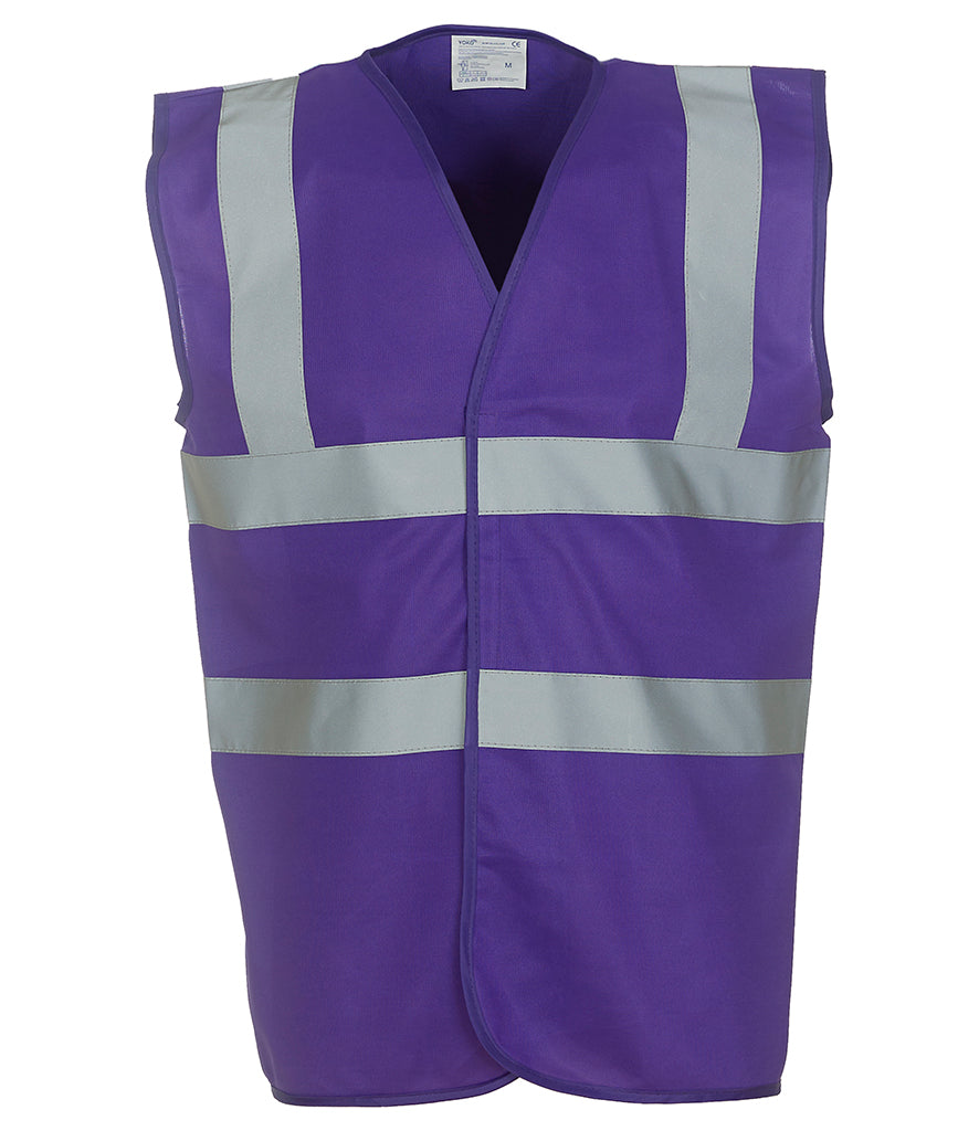 YK102 Yoko Hi-Vis Two Band and Braces Waistcoat