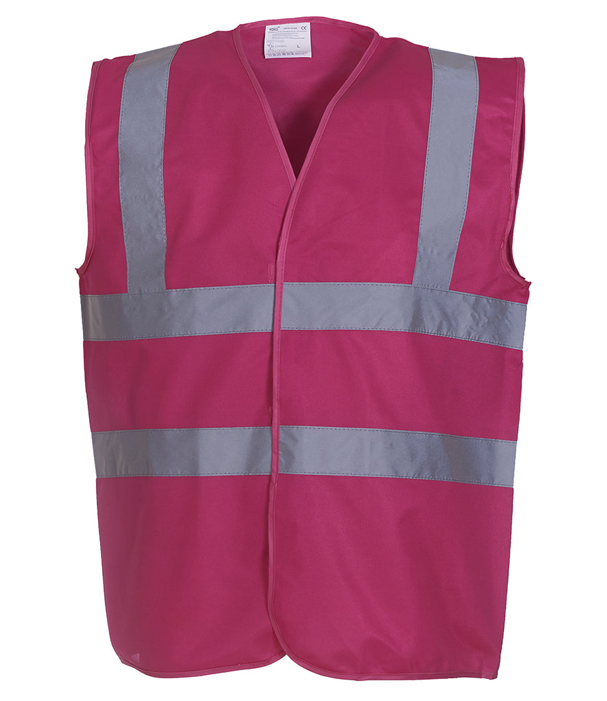 YK102 Yoko Hi-Vis Two Band and Braces Waistcoat