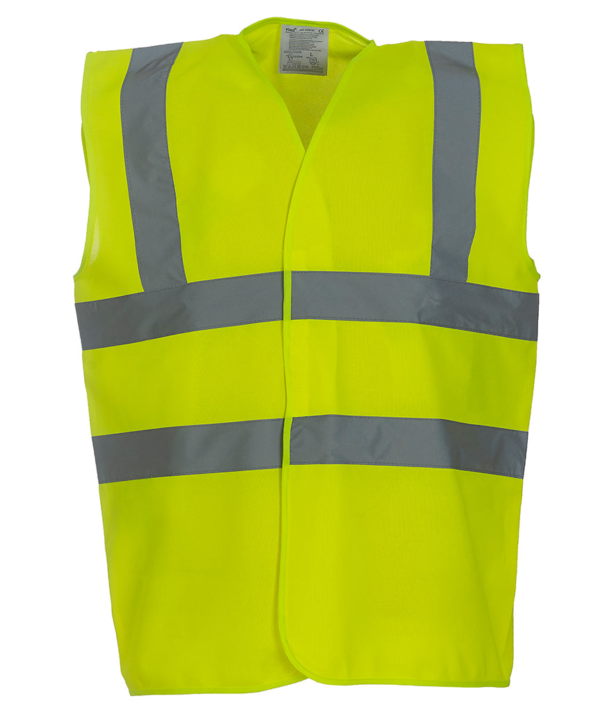 YK102 Yoko Hi-Vis Two Band and Braces Waistcoat